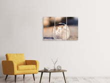 Laden Sie das Bild in den Galerie-Viewer, Leinwandbild 3-teilig Kunstvolle Blase