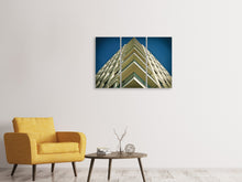 Laden Sie das Bild in den Galerie-Viewer, Leinwandbild 3-teilig Balkone