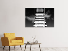 Laden Sie das Bild in den Galerie-Viewer, Leinwandbild 3-teilig Hochhaus sw