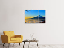 Laden Sie das Bild in den Galerie-Viewer, Leinwandbild 3-teilig Imposanter Fujisan