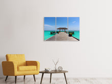 Laden Sie das Bild in den Galerie-Viewer, Leinwandbild 3-teilig Die Freiheit am Meer