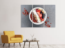 Laden Sie das Bild in den Galerie-Viewer, Leinwandbild 3-teilig Frühstück mit Obst