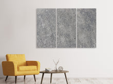 Laden Sie das Bild in den Galerie-Viewer, Leinwandbild 3-teilig Beton Wand