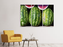 Laden Sie das Bild in den Galerie-Viewer, Leinwandbild 3-teilig Wassermelonen