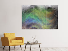 Laden Sie das Bild in den Galerie-Viewer, Leinwandbild 3-teilig Die Kunst hinter dem Glas