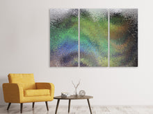 Laden Sie das Bild in den Galerie-Viewer, Leinwandbild 3-teilig Die Kunst hinter dem Glas