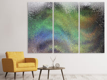 Laden Sie das Bild in den Galerie-Viewer, Leinwandbild 3-teilig Die Kunst hinter dem Glas