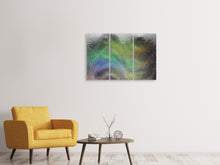 Laden Sie das Bild in den Galerie-Viewer, Leinwandbild 3-teilig Die Kunst hinter dem Glas