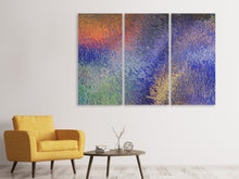 Laden Sie das Bild in den Galerie-Viewer, Leinwandbild 3-teilig Buntes Glas