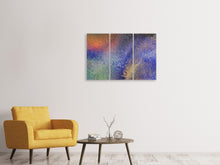 Laden Sie das Bild in den Galerie-Viewer, Leinwandbild 3-teilig Buntes Glas