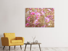 Laden Sie das Bild in den Galerie-Viewer, Leinwandbild 3-teilig Das Schmuckkörbchen Cosmea