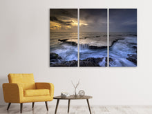 Laden Sie das Bild in den Galerie-Viewer, Leinwandbild 3-teilig Die Mythologie des Meer