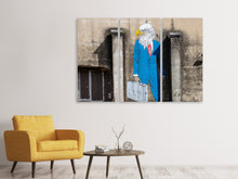 Laden Sie das Bild in den Galerie-Viewer, Leinwandbild 3-teilig Graffiti an einer Fabrik
