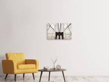 Laden Sie das Bild in den Galerie-Viewer, Leinwandbild 3-teilig Brooklyn Bridge mit Wolken