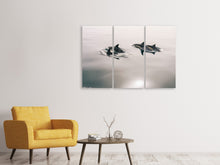 Laden Sie das Bild in den Galerie-Viewer, Leinwandbild 3-teilig Die Delfine