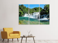 Laden Sie das Bild in den Galerie-Viewer, Leinwandbild 3-teilig Natur Schauspiel