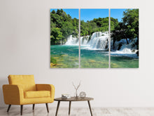 Laden Sie das Bild in den Galerie-Viewer, Leinwandbild 3-teilig Natur Schauspiel