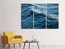 Laden Sie das Bild in den Galerie-Viewer, Leinwandbild 3-teilig Das Meer XL