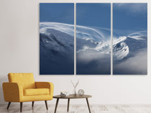 Laden Sie das Bild in den Galerie-Viewer, Leinwandbild 3-teilig Schnee Landschaft