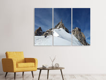 Laden Sie das Bild in den Galerie-Viewer, Leinwandbild 3-teilig Aiguille du Midi