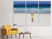 Laden Sie das Bild in den Galerie-Viewer, Leinwandbild 3-teilig Ein Spaziergang am Strand