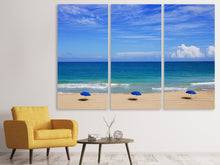 Laden Sie das Bild in den Galerie-Viewer, Leinwandbild 3-teilig Beste Strandlage
