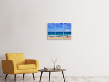 Laden Sie das Bild in den Galerie-Viewer, Leinwandbild 3-teilig Beste Strandlage