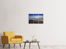 Laden Sie das Bild in den Galerie-Viewer, Leinwandbild 3-teilig Wilder Ozean