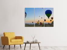 Laden Sie das Bild in den Galerie-Viewer, Leinwandbild 3-teilig Ballon Tour