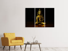 Laden Sie das Bild in den Galerie-Viewer, Leinwandbild 3-teilig Tempel Buddha