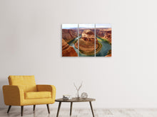 Laden Sie das Bild in den Galerie-Viewer, Leinwandbild 3-teilig Blick auf den Grand Canyon