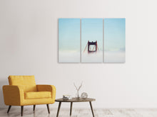 Laden Sie das Bild in den Galerie-Viewer, Leinwandbild 3-teilig Golden Gate im Nebel