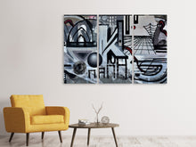 Laden Sie das Bild in den Galerie-Viewer, Leinwandbild 3-teilig Die Graffiti Kunst