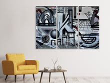 Laden Sie das Bild in den Galerie-Viewer, Leinwandbild 3-teilig Die Graffiti Kunst