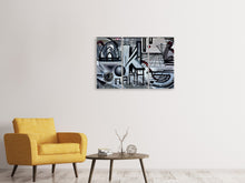 Laden Sie das Bild in den Galerie-Viewer, Leinwandbild 3-teilig Die Graffiti Kunst