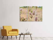 Laden Sie das Bild in den Galerie-Viewer, Leinwandbild 3-teilig Zarte Blumen