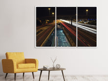 Laden Sie das Bild in den Galerie-Viewer, Leinwandbild 3-teilig Die Licht Wege