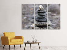Laden Sie das Bild in den Galerie-Viewer, Leinwandbild 3-teilig Steinstapel Schaf