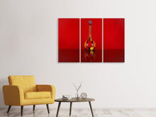 Laden Sie das Bild in den Galerie-Viewer, Leinwandbild 3-teilig Murano Glaskunst