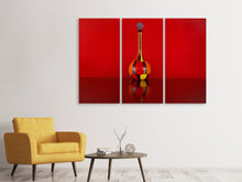 Laden Sie das Bild in den Galerie-Viewer, Leinwandbild 3-teilig Murano Glaskunst