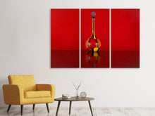 Laden Sie das Bild in den Galerie-Viewer, Leinwandbild 3-teilig Murano Glaskunst