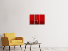 Laden Sie das Bild in den Galerie-Viewer, Leinwandbild 3-teilig Murano Glaskunst