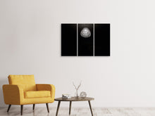 Laden Sie das Bild in den Galerie-Viewer, Leinwandbild 3-teilig Retro Kronleuchter