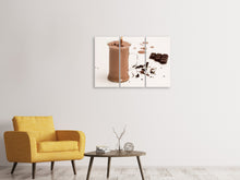 Laden Sie das Bild in den Galerie-Viewer, Leinwandbild 3-teilig Süsser Schokoladen Smoothie