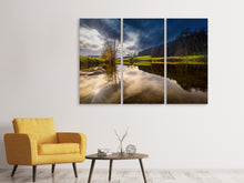 Laden Sie das Bild in den Galerie-Viewer, Leinwandbild 3-teilig Am Waldrand