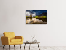 Laden Sie das Bild in den Galerie-Viewer, Leinwandbild 3-teilig Am Waldrand