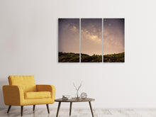 Laden Sie das Bild in den Galerie-Viewer, Leinwandbild 3-teilig Ein Himmel voller Sterne