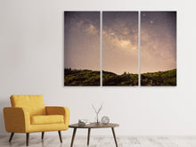 Laden Sie das Bild in den Galerie-Viewer, Leinwandbild 3-teilig Ein Himmel voller Sterne