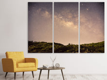 Laden Sie das Bild in den Galerie-Viewer, Leinwandbild 3-teilig Ein Himmel voller Sterne