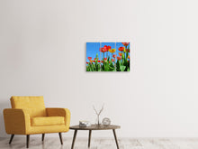 Laden Sie das Bild in den Galerie-Viewer, Leinwandbild 3-teilig Wilde Tulpen